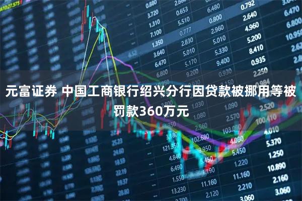 元富证券 中国工商银行绍兴分行因贷款被挪用等被罚款360万元